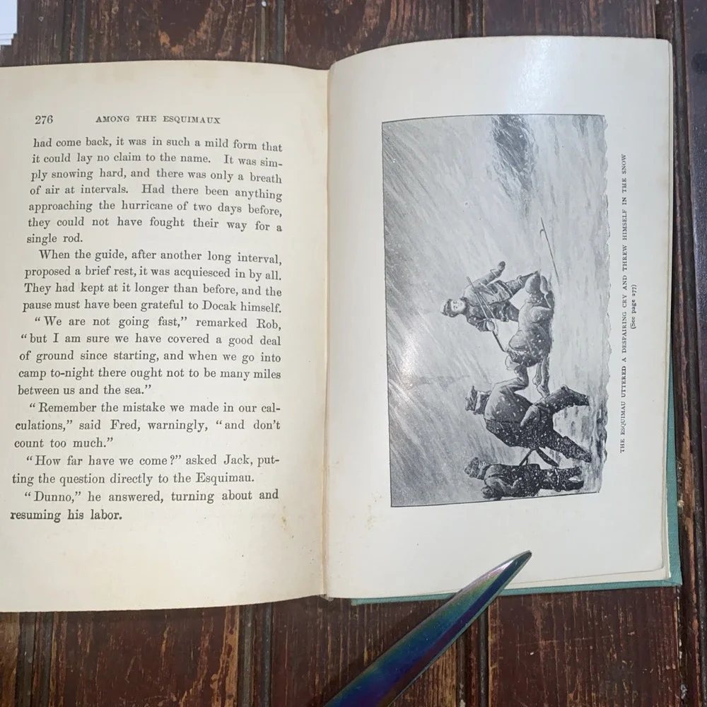 Among the Esquimaux by Edward S.‎ Ellis (1912, HC) Eskimo Indigenous Rare Book